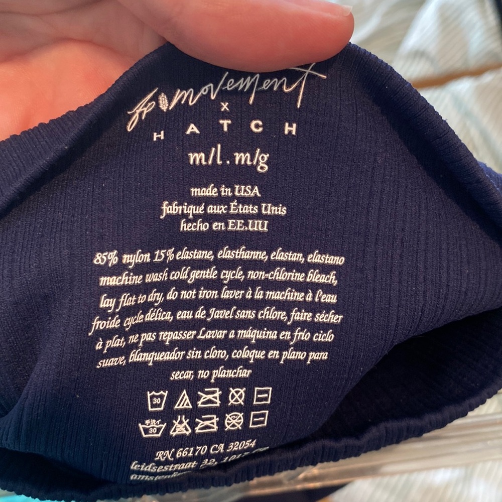 Free People Navy Athletic Shorts - Picture 4 of 4